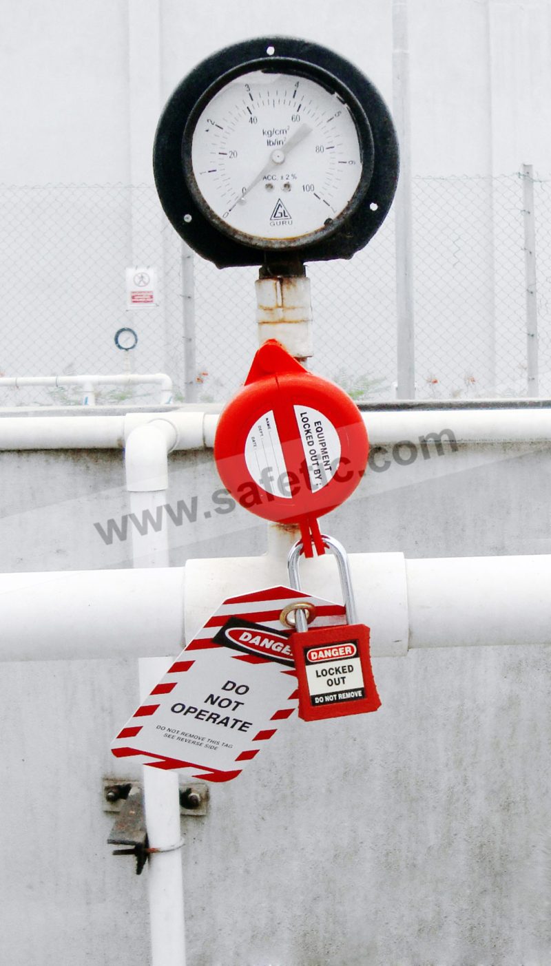 Steel Shackle Padlock ES-PLSP-KD Red - Image 2